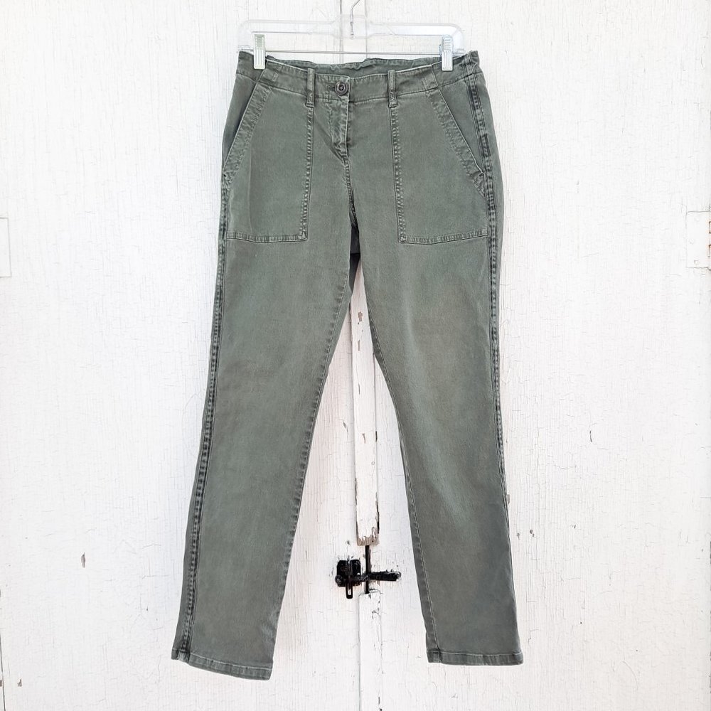 Boden Military Green Skinny Chino Pants 4‎